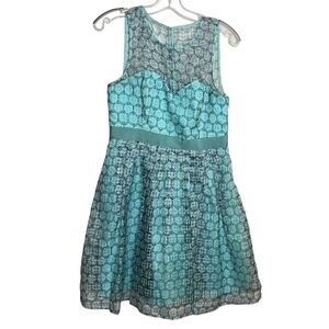 𝅺ANTHROPOLOGIE Moulinette Soeurs Retro 50s Style Pastel Dress A Line Flair Lace